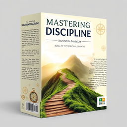 A captivating book cover titled 'Mastering Discipline: Your Path to Personal Growth'