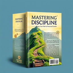 A captivating book cover titled 'Mastering Discipline: Your Path to Personal Growth'