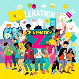 An engaging and insightful visual representation centered around Generation Z