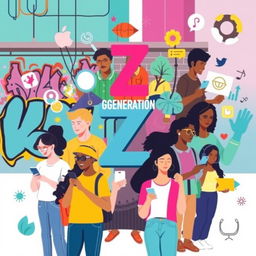 An engaging and insightful visual representation centered around Generation Z