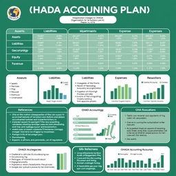 A detailed and structured OHADA (Organisation for the Harmonization of Business Law in Africa) accounting plan, featuring a comprehensive outline of various accounting categories such as assets, liabilities, equity, revenue, and expenses
