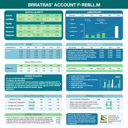 A detailed and structured OHADA (Organisation for the Harmonization of Business Law in Africa) accounting plan, featuring a comprehensive outline of various accounting categories such as assets, liabilities, equity, revenue, and expenses