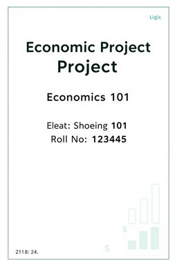 Create a front page for an economic project
