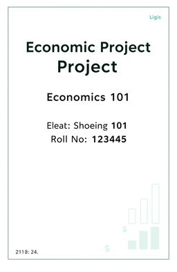 Create a front page for an economic project