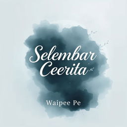 An alluring and melancholic novel cover for 'Selembar Cerita' by Waipee Pe