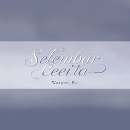 An exquisitely melancholic novel cover for 'Selembar Cerita' by Waipee Pe