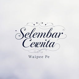 An exquisitely melancholic novel cover for 'Selembar Cerita' by Waipee Pe
