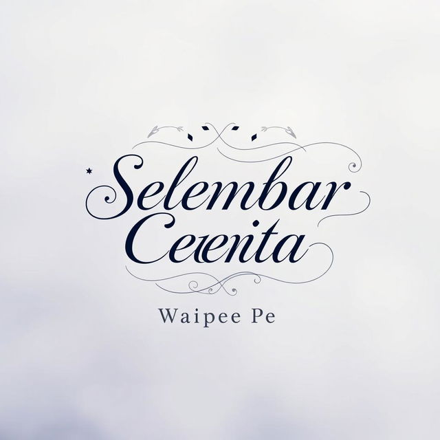 An exquisitely melancholic novel cover for 'Selembar Cerita' by Waipee Pe