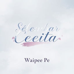 A beautifully melancholic novel cover for '[Selembar Cerita]' by Waipee Pe