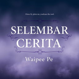 An enchanting and melancholic novel cover for 'SELEMBAR CERITA' by Waipee Pe