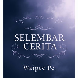 An enchanting and melancholic novel cover for 'SELEMBAR CERITA' by Waipee Pe