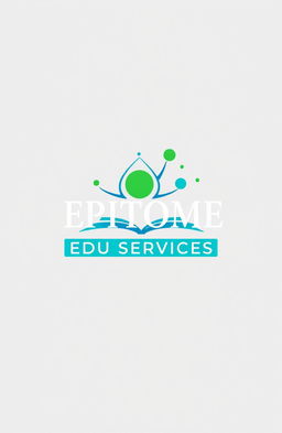 A creatively designed and visually appealing logo for a science coaching institute named 'EPITOME EDU SERVICES'