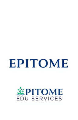 A creatively designed and visually appealing logo for a science coaching institute named 'EPITOME EDU SERVICES'