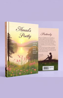 A double-sided book cover for an anthology of poetry