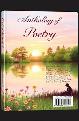 A double-sided book cover for an anthology of poetry