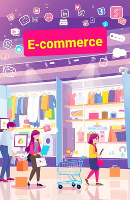 An engaging and modern e-commerce concept showcasing a dynamic online shopping experience