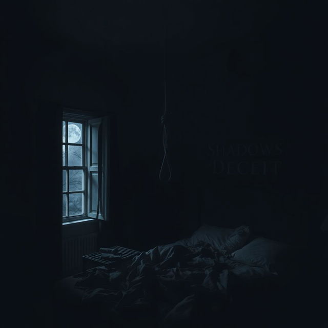 A dark and moody bedroom with a sense of foreboding