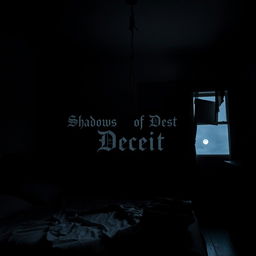 A dark and moody bedroom with a sense of foreboding