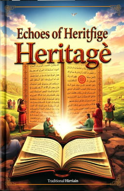 A captivating book cover illustrating the theme of traditional language