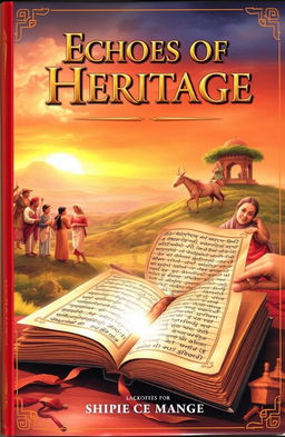 A captivating book cover illustrating the theme of traditional language