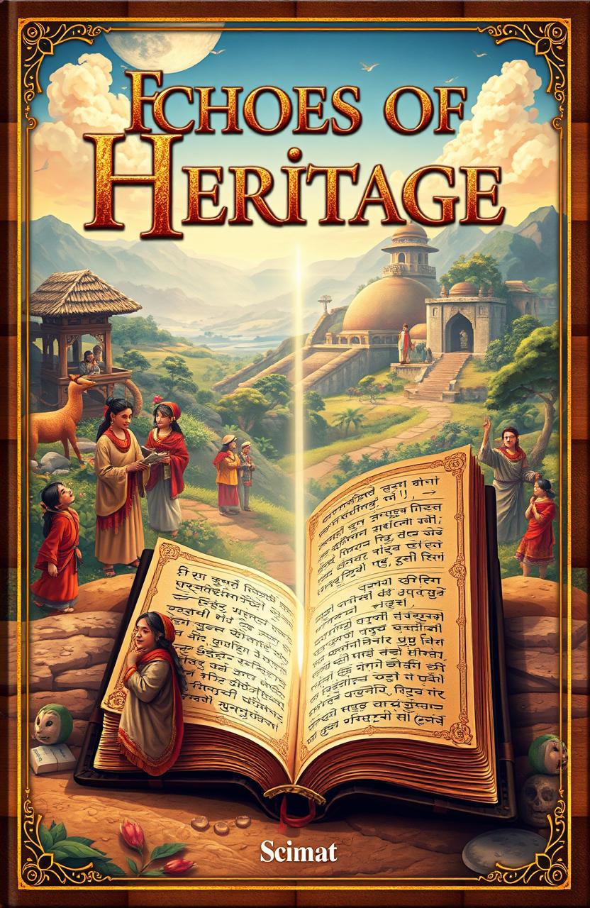 A captivating book cover illustrating the theme of traditional language