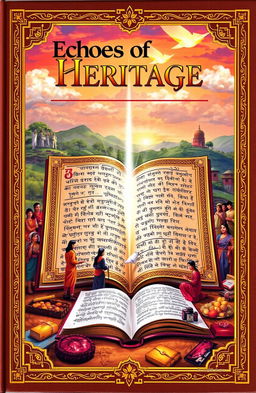 A captivating book cover illustrating the theme of traditional language