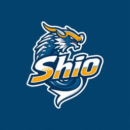 A sleek and modern logo design for a gaming esports team themed around 'Shio', inspired by Japanese culture