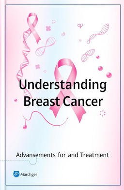 A detailed, visually appealing cover for a scientific book on breast cancer
