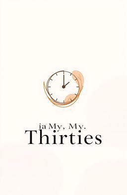 A novel cover design for an A5 size book titled "In My Thirties"