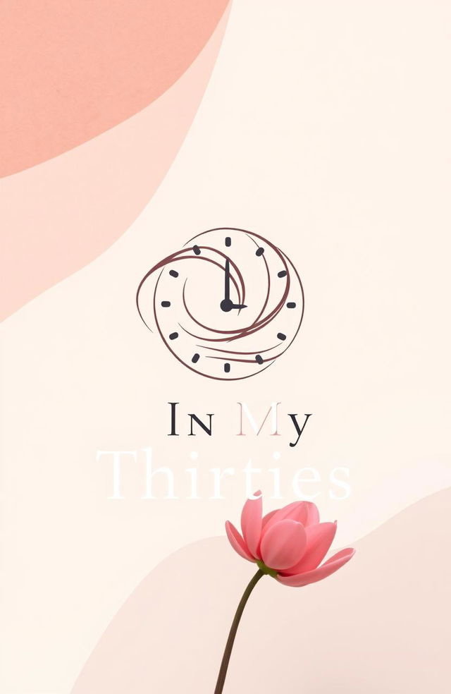 A novel cover design for an A5 size book titled "In My Thirties"