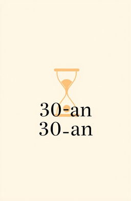 A novel cover design for an A5 size book titled "30-an"