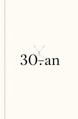 A novel cover design for an A5 size book titled "30-an"