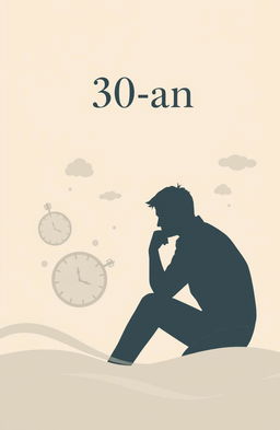 A novel cover design for an A5 size book titled "30-an"