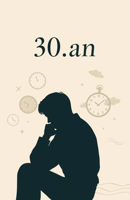 A novel cover design for an A5 size book titled "30-an"