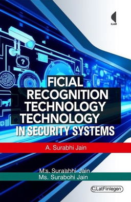 A captivating book cover for 'Facial Recognition Technology in Security Systems' authored by Ms