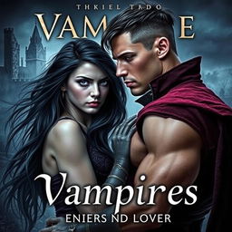 A captivating book cover featuring two vampires: a woman and a man