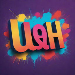 The word 'Ush' artistically rendered in bold, dynamic lettering, against a backdrop of vibrant, abstract colors.