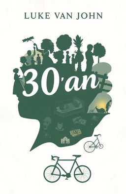 A beautifully designed A5 size novel cover for the title "30-an" by author Luke van John