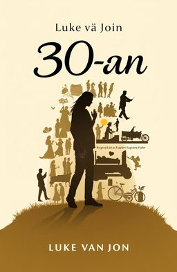A beautifully designed A5 size novel cover for the title "30-an" by author Luke van John