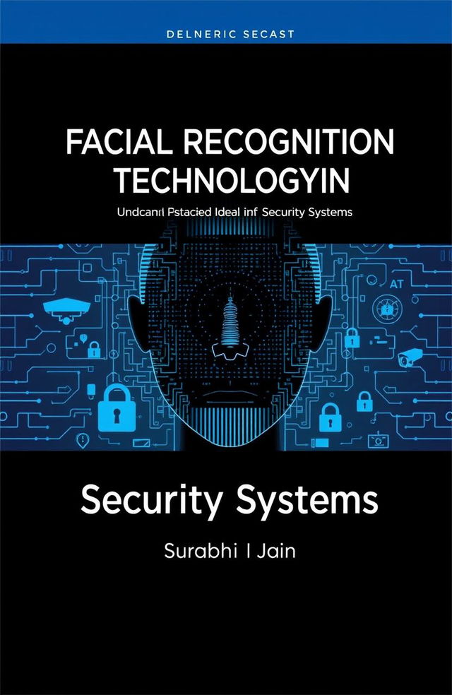 A book cover for "Facial Recognition Technology in Security Systems" by Surabhi Jain