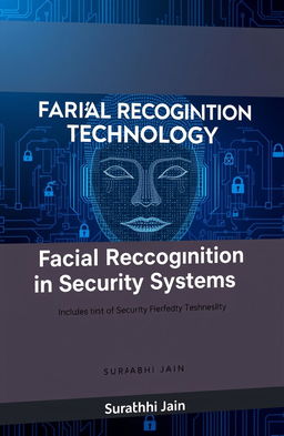 A book cover for "Facial Recognition Technology in Security Systems" by Surabhi Jain