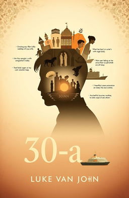 A novel cover design for '30-an' by Luke van John, A5 size