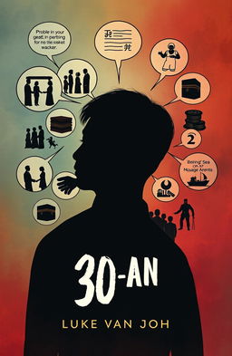 An A5 size novel cover for the book titled '30-an' by Luke van John