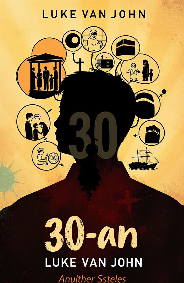 An A5 size novel cover for the book titled '30-an' by Luke van John