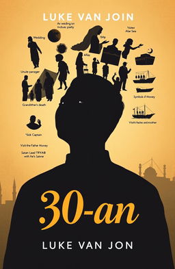 A novel cover design for an A5 size book titled '30-an' by Luke van John