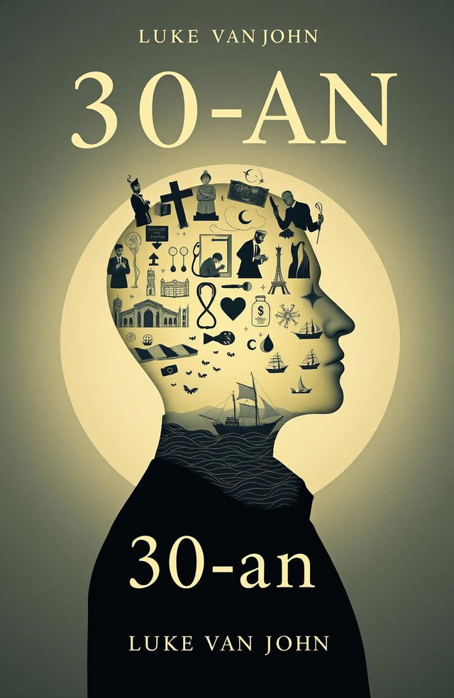 A poignant A5 novel cover design for the title "30-an" by author Luke van John