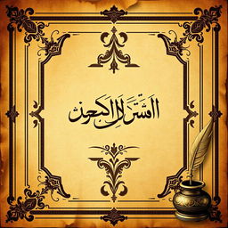 A classic book cover design for a book titled 'اصل الاصطلاح في اللغة العربية'