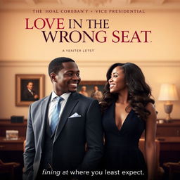 An engaging movie poster for 'LOVE IN THE WRONG SEAT'