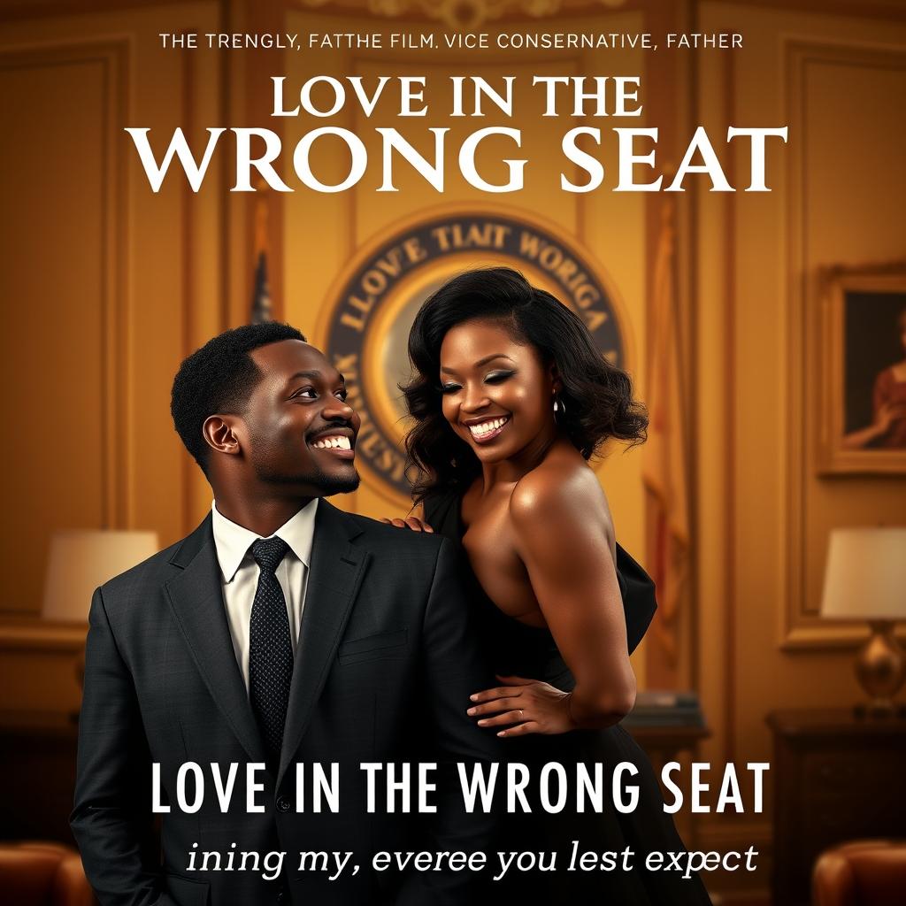 An engaging movie poster for 'LOVE IN THE WRONG SEAT'