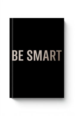 A minimalist book cover design featuring the title 'BE SMART' in bold, stylish typography